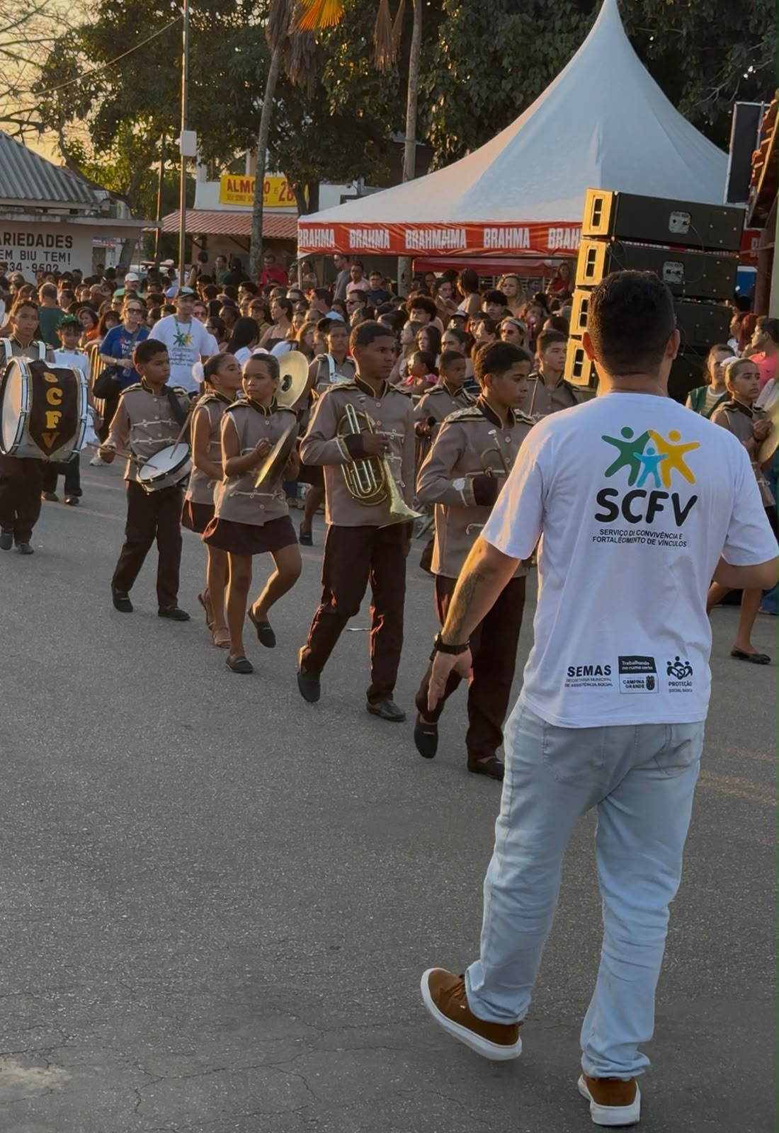 Fanfarra Treze de Julho desfila em Galante com novo figurino no 7 de Setembro
