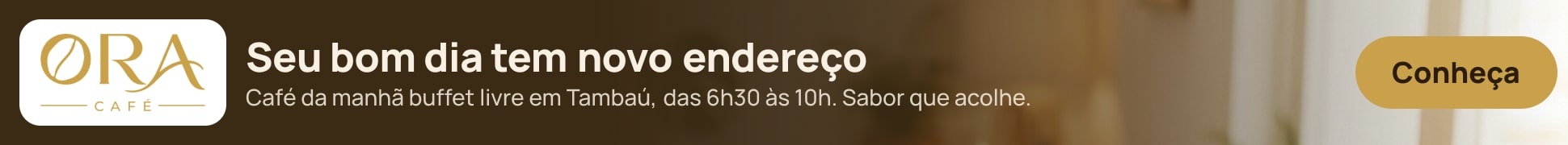 Ora Café: Seu bom dia tem novo endereço. Café da manhã buffet livre em Tambaú, das 6h30 às 10h. Sabor que acolhe.