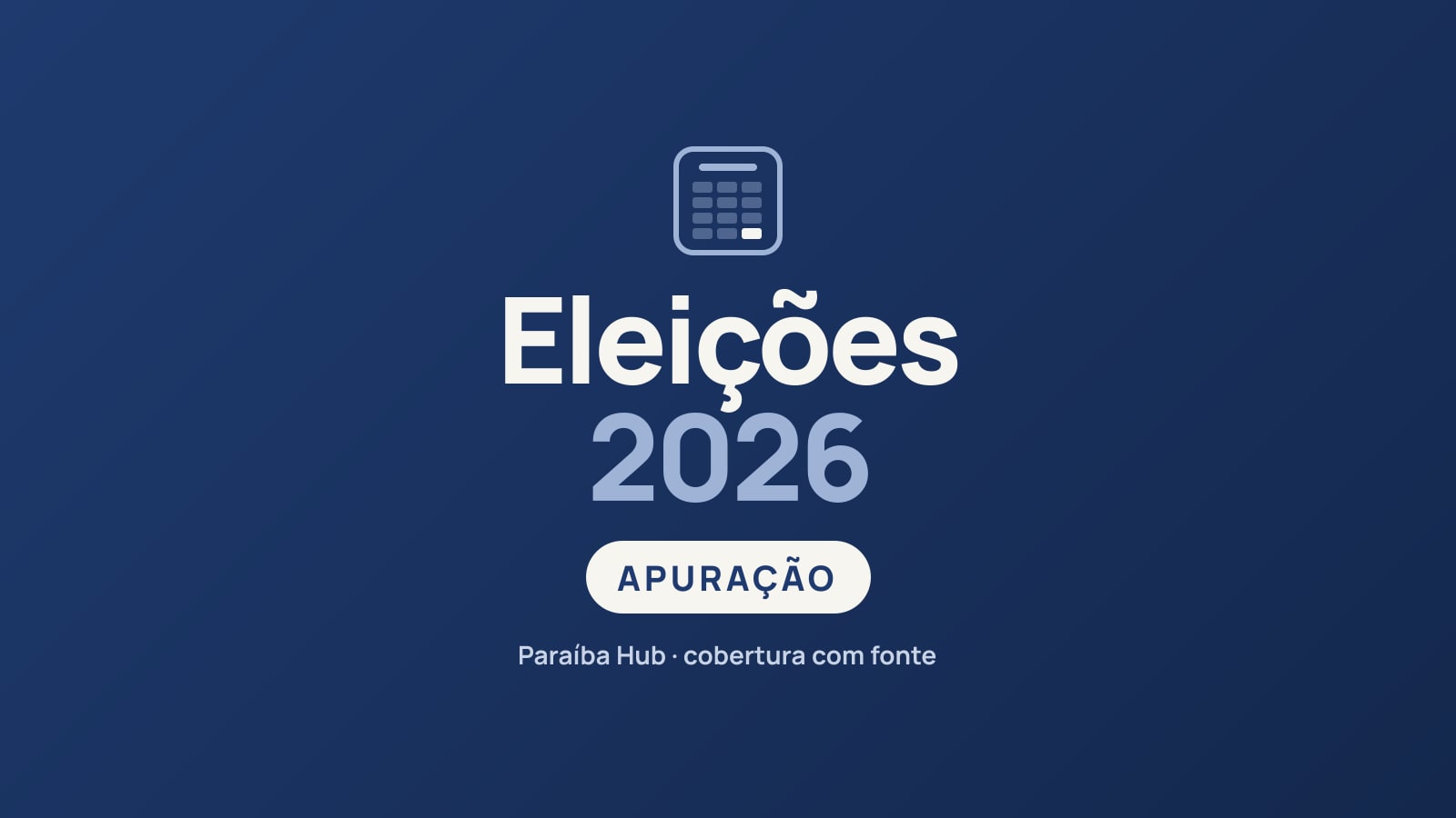 Eleições 2026 — Apuração